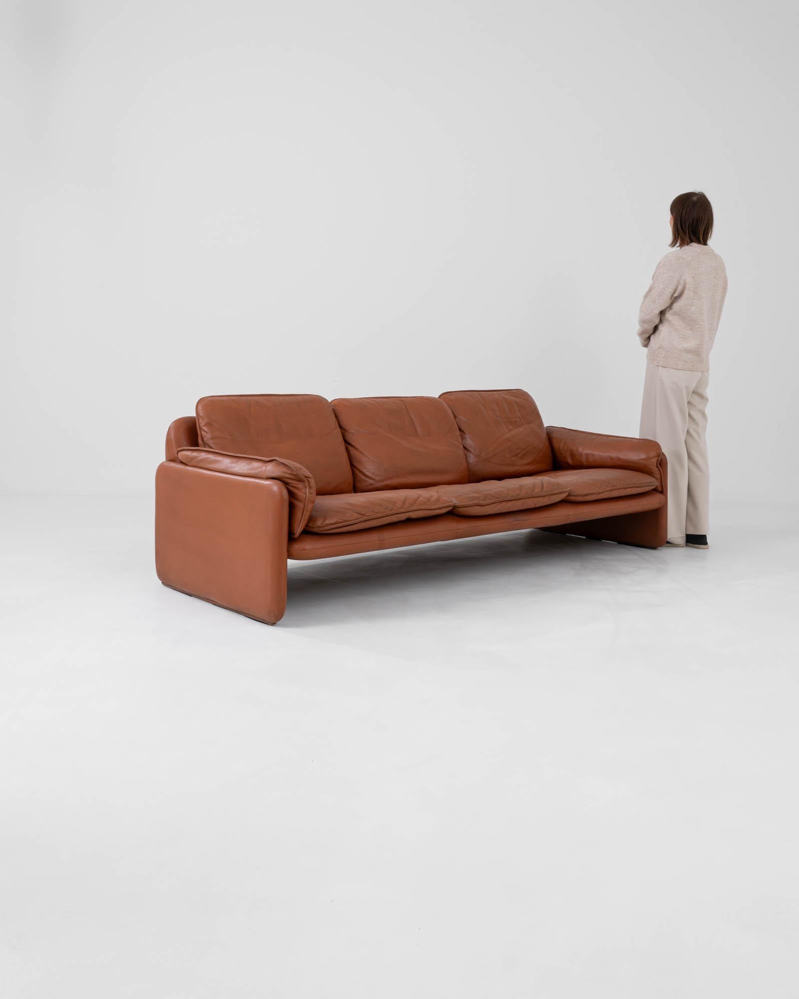 20th Century 1970s Swiss Leather Sofa DS61 By De Sede For Sale
