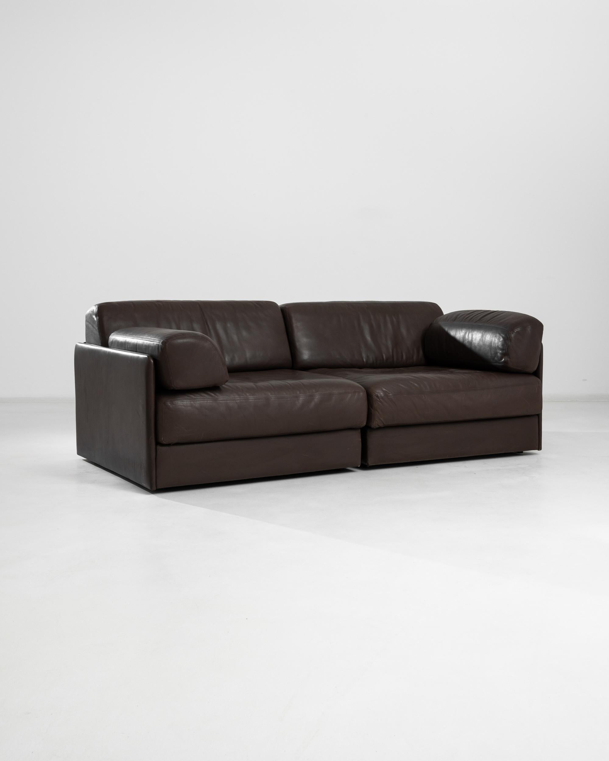 1970s Swiss Modular Leather Sofa DS76 by De Sede For Sale 7