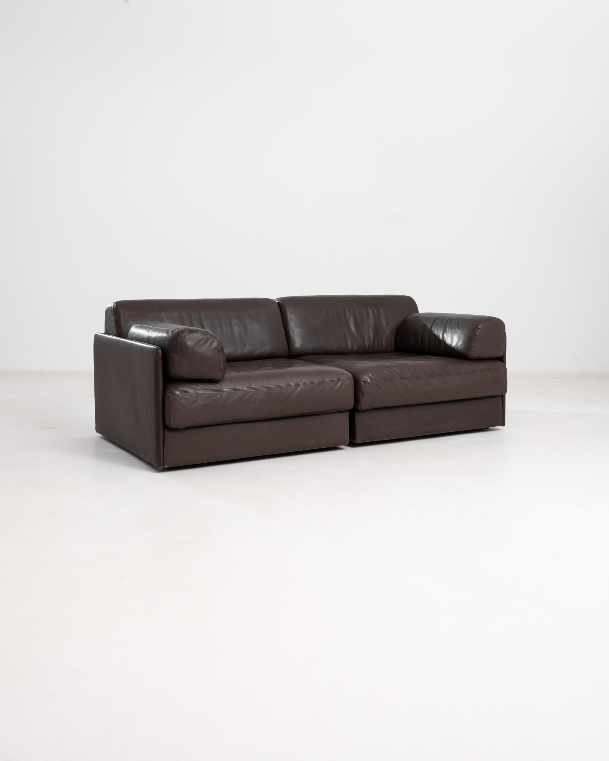 1970s Swiss Modular Leather Sofa DS76 by De Sede For Sale 3