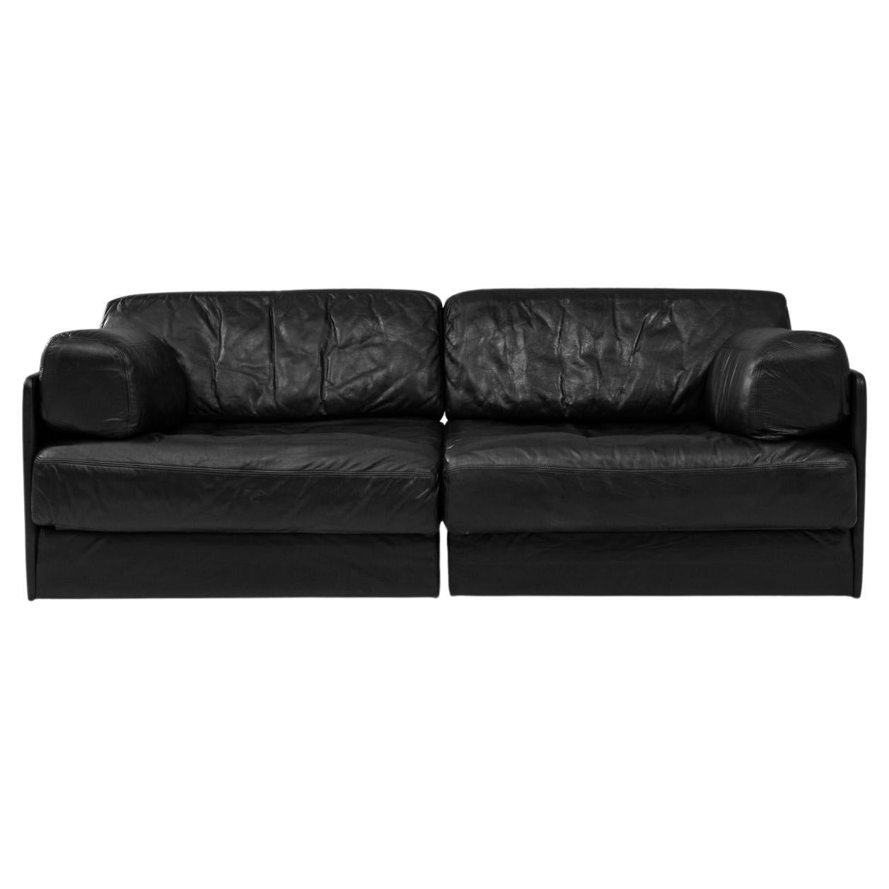 1970s Swiss Modular Leather Sofa DS76 By De Sede