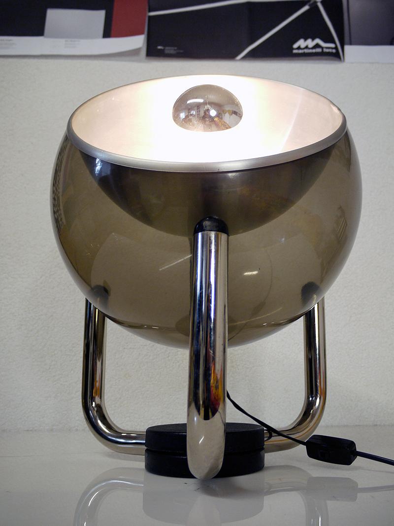 Late 20th Century 1970s Swiss Temde Design Atomic Globe Table & Floor Lamp by Max Bill