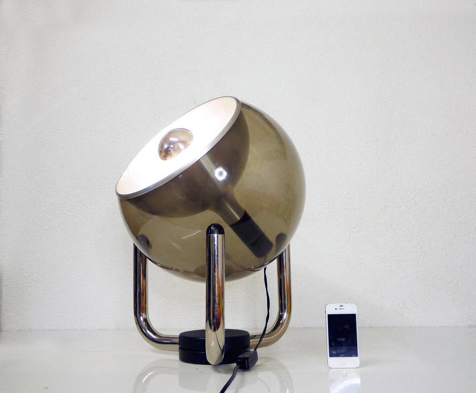 1970s Swiss Temde Design Atomic Globe Table & Floor Lamp by Max Bill 3