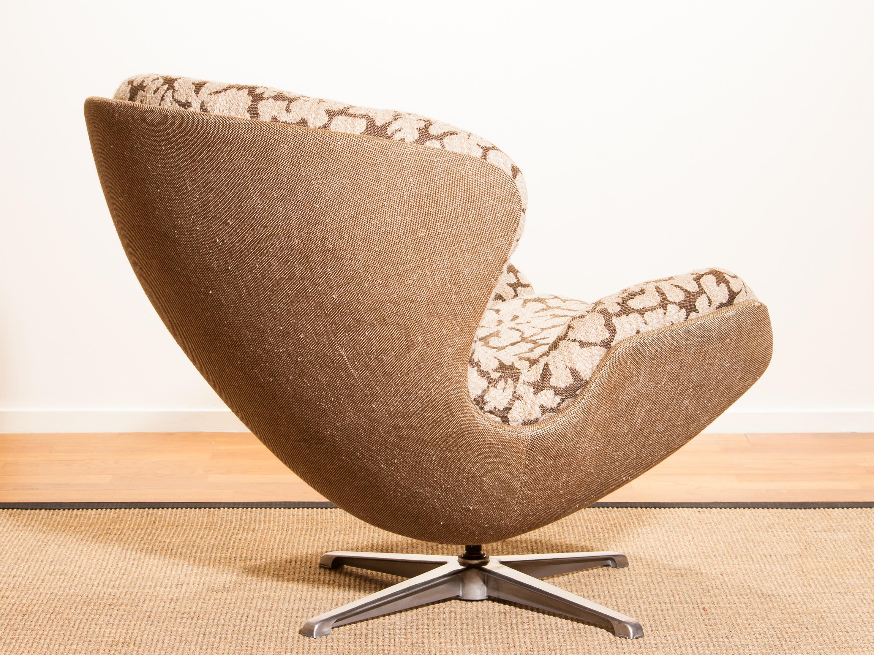 1970s, Swivel Lounge Chair 'Partner' by Lennart Bender for Ulferts In Good Condition In Silvolde, Gelderland