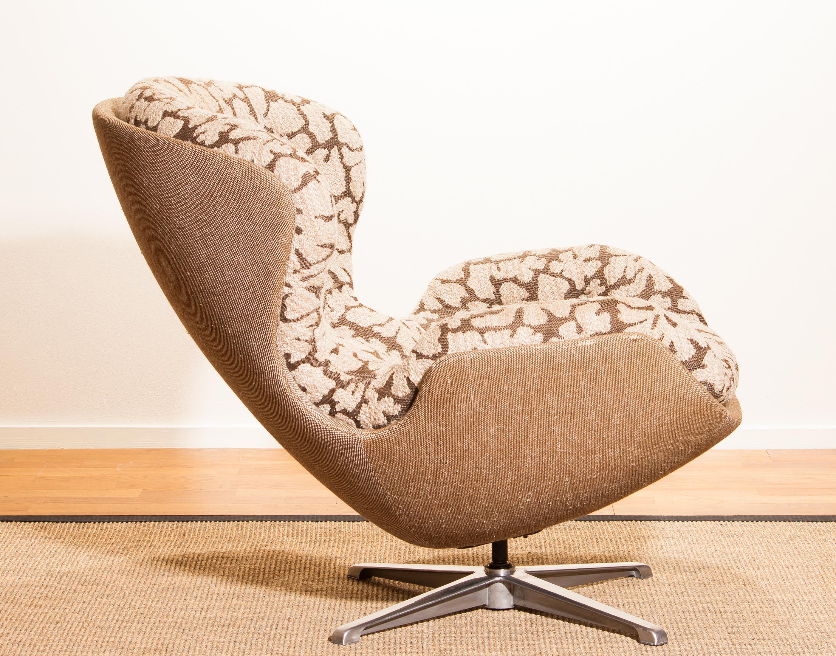 Mid-20th Century 1970s, Swivel Lounge Chair 'Partner' by Lennart Bender for Ulferts