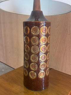 Tischlampe aus den 1970er Jahren von Bitossi Ceramiche aus glasierter Keramik
