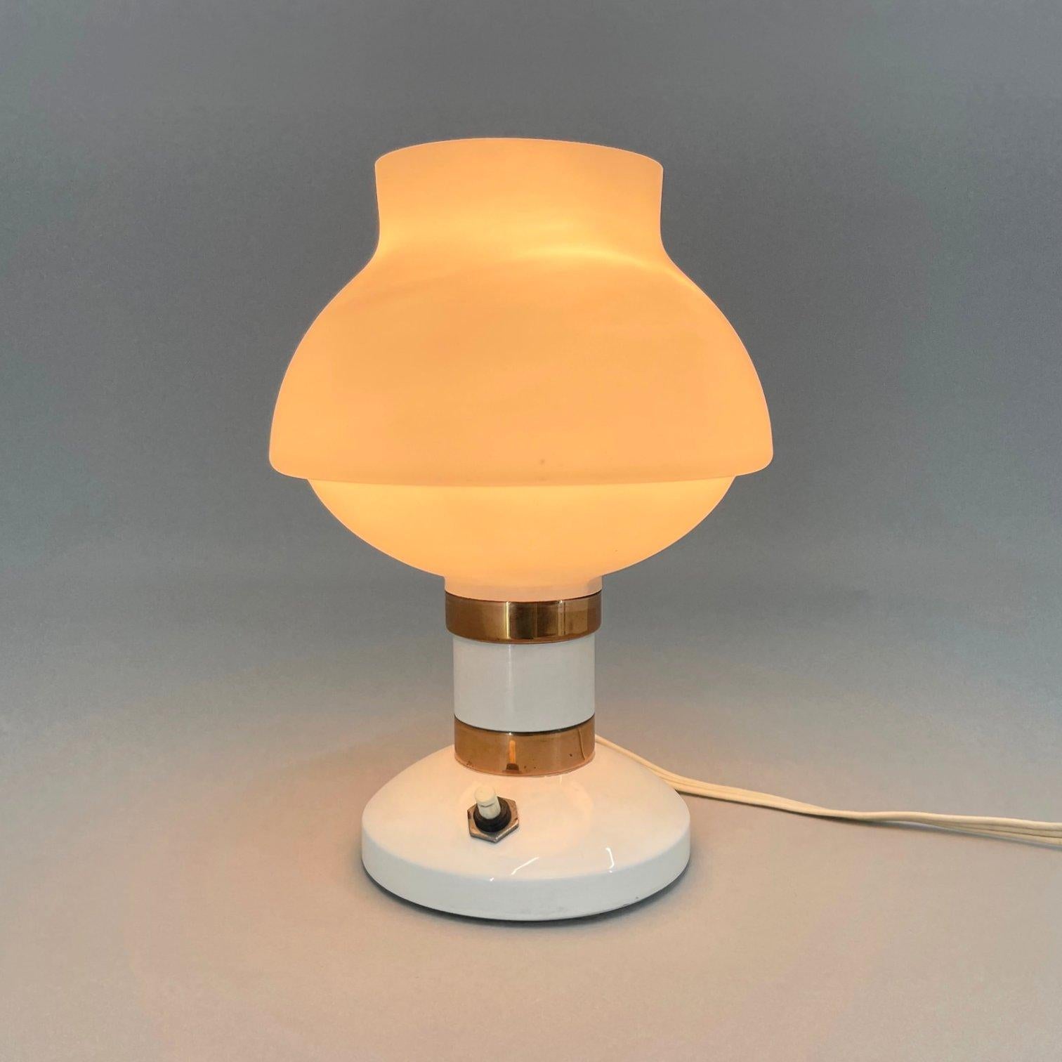 Mid-Century Modern 1970's Table Lamp by Drukov, Czechoslovakia For Sale