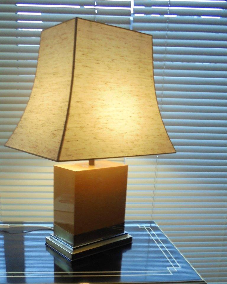 Late 20th Century 1970s Table Lamp by J. Claude Mahey, France For Sale