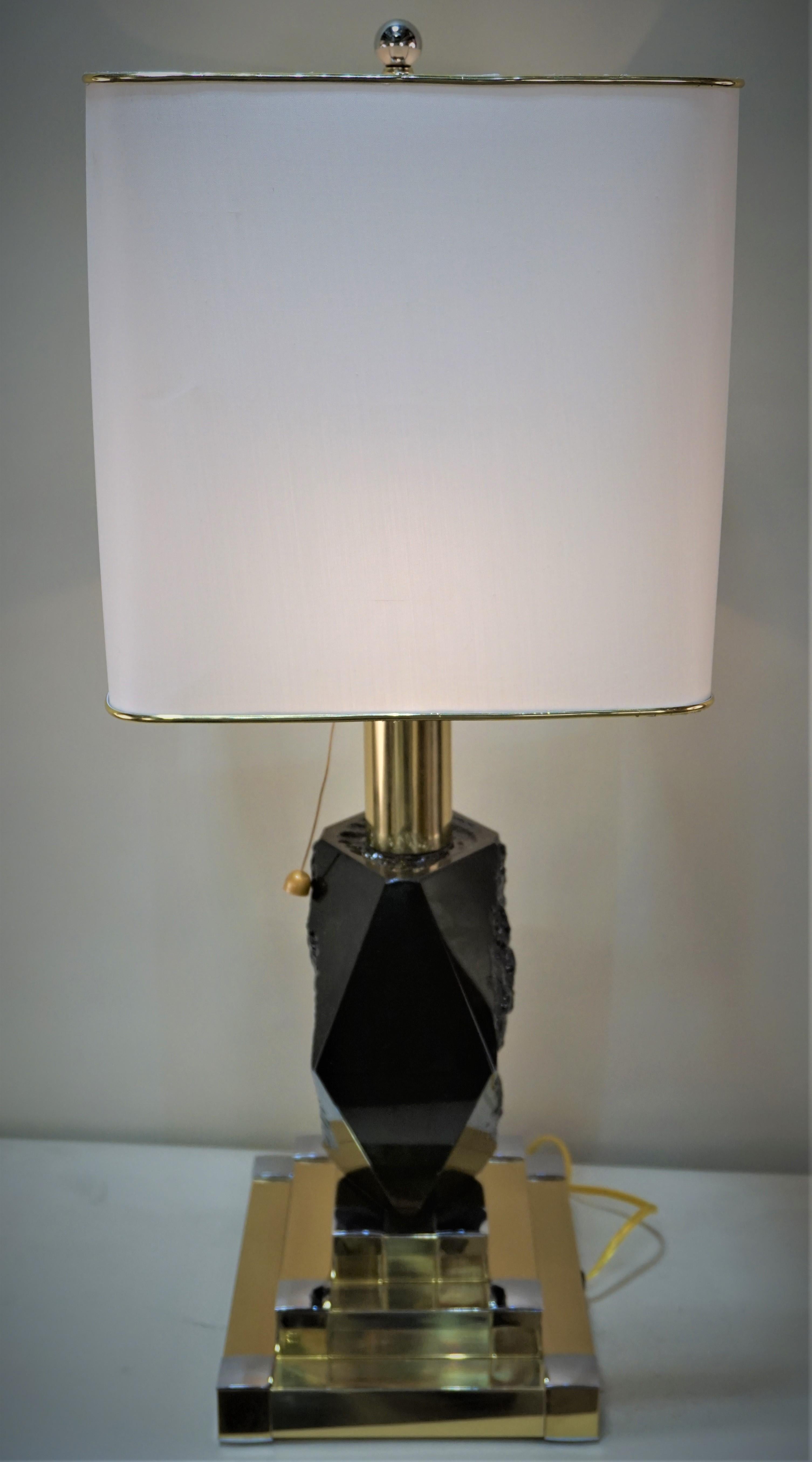 1970s Table Lamp by Willy Rizzo for Lumica In Good Condition In Fairfax, VA