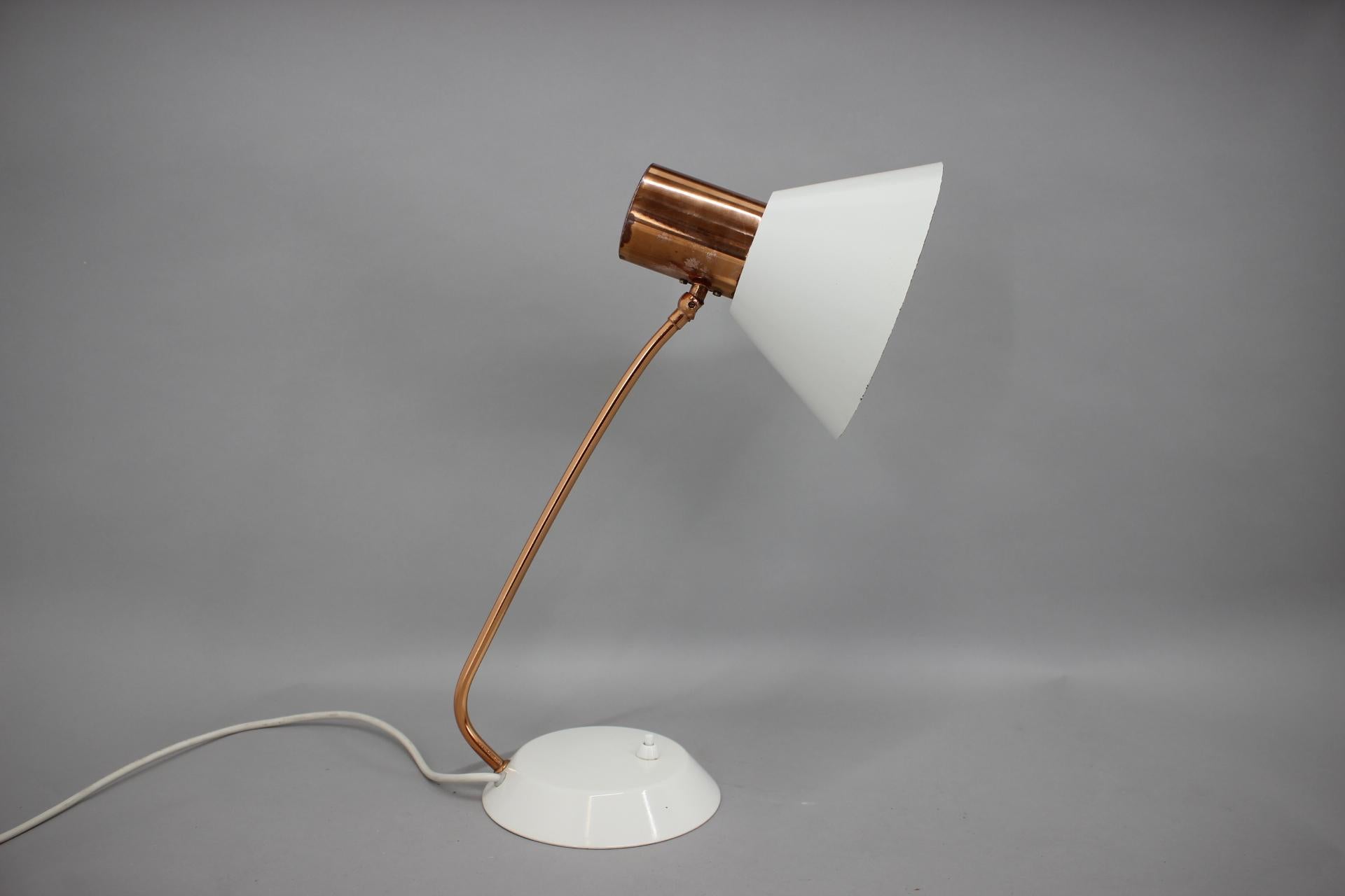 Mid-Century Modern 1970s Table Lamp, Czechoslovakia For Sale