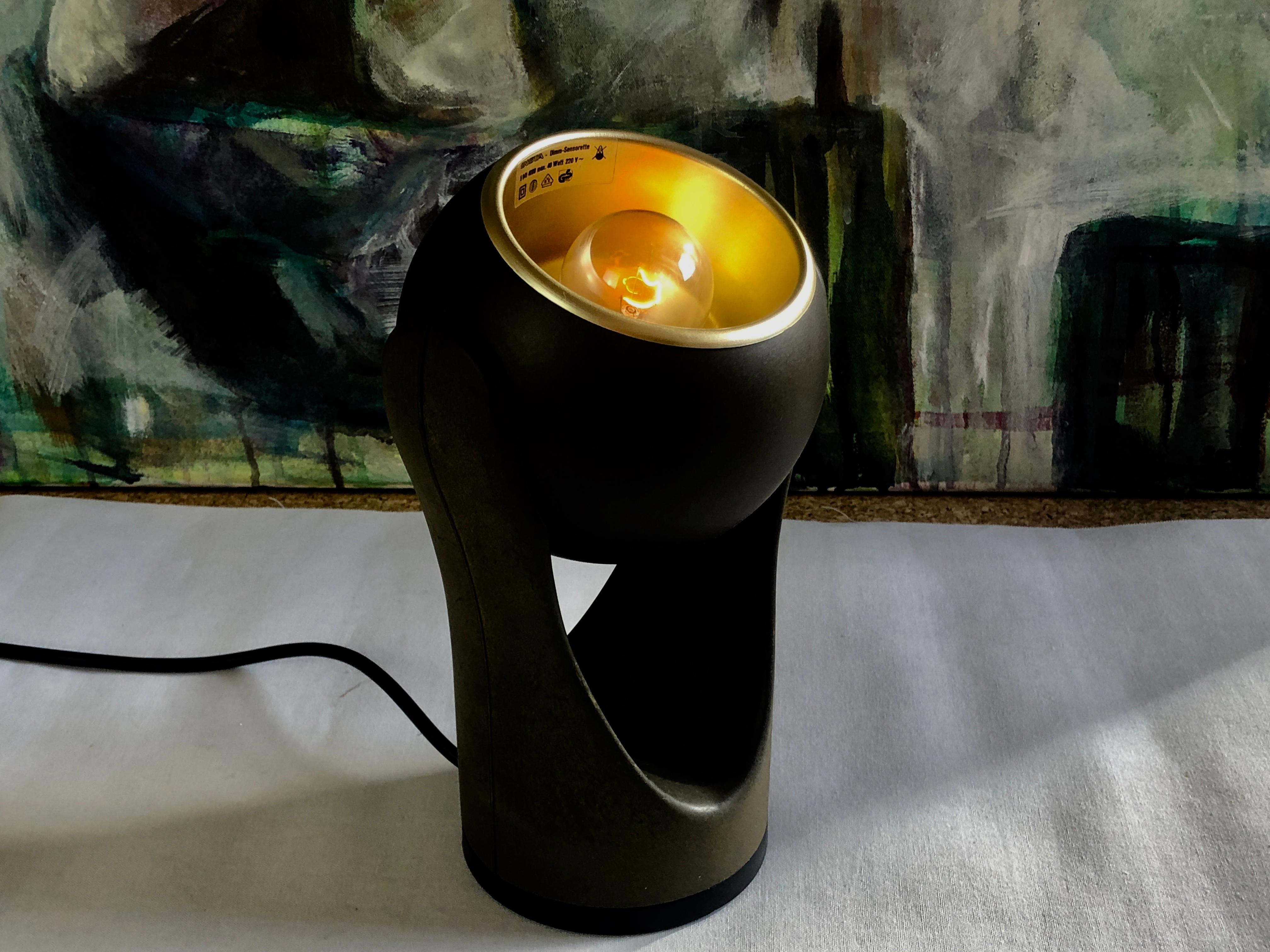 Plastic 1970s Table Lamp Eyeball 'Sensorette' by Insta, German Design Classic