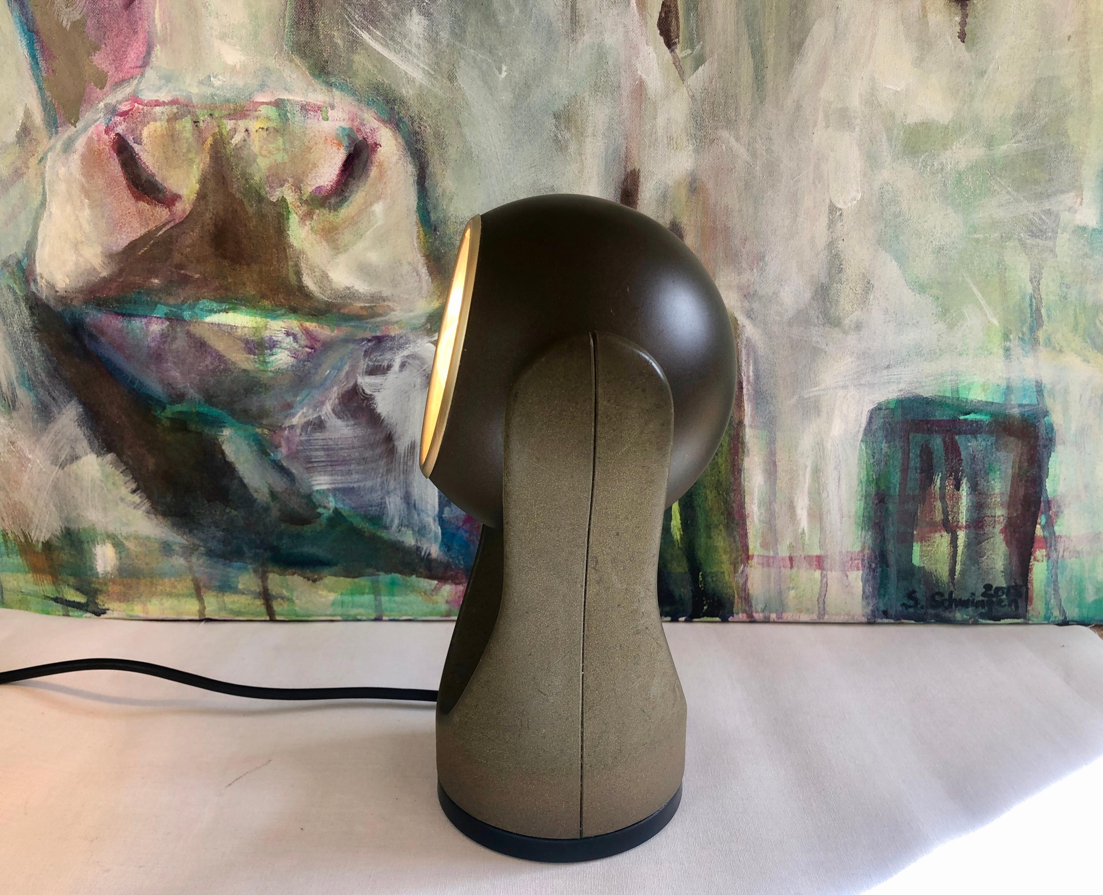 Plastique Lampe de table des années 1970 Eyeball 'Sensorette' by Insta, German Design Classic