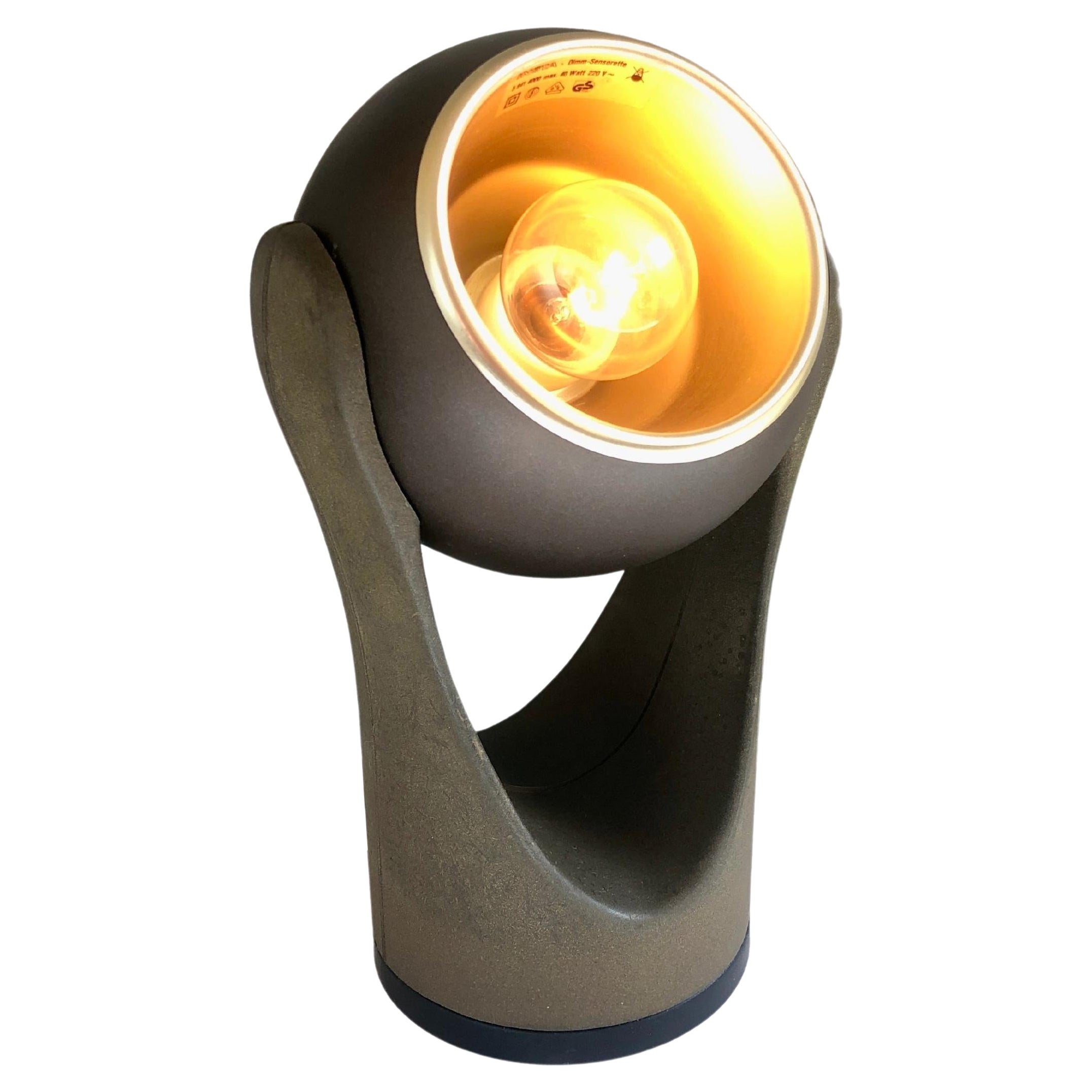 Lampada da tavolo anni '70 Eyeball 'Sensorette' di Insta in marrone, design tedesco classico in vendita