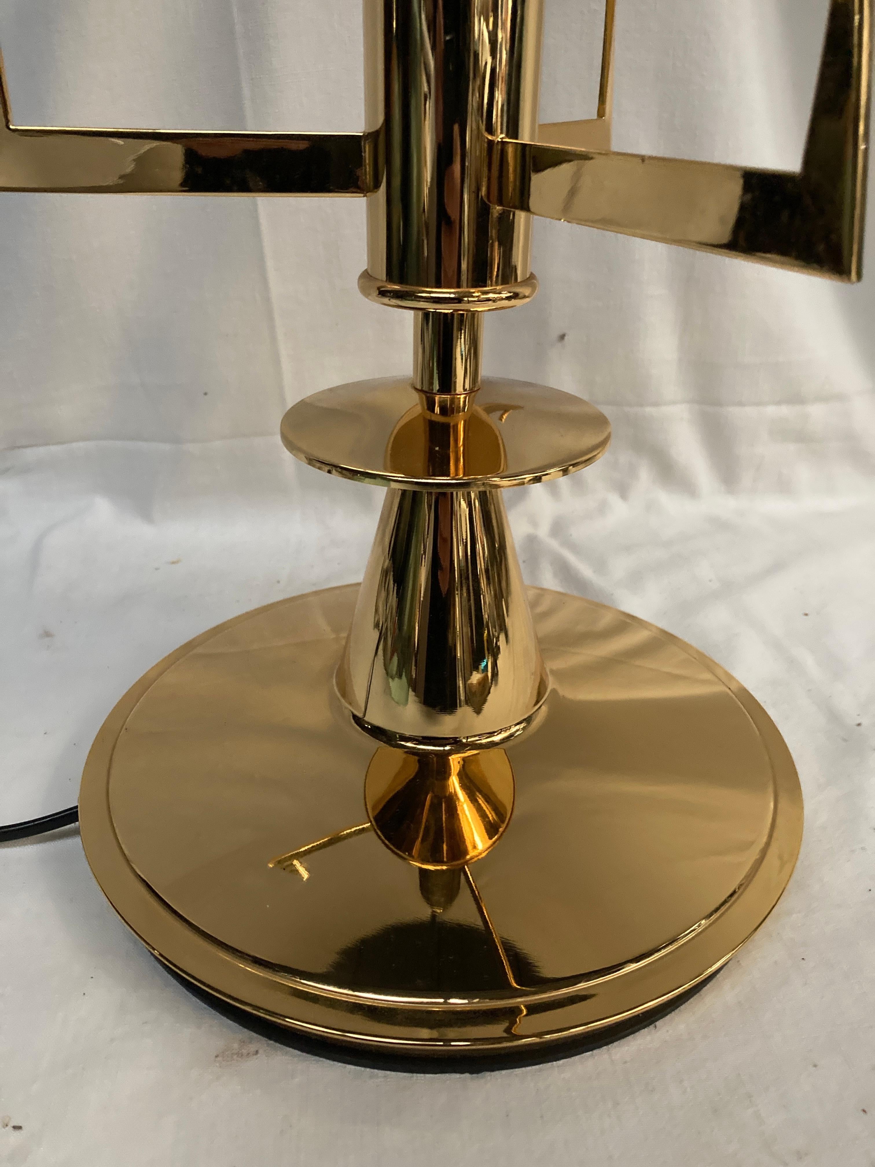 Lampe de table des années 1970 dans le style de Fontana Arté et Max Ingrand en vente 2
