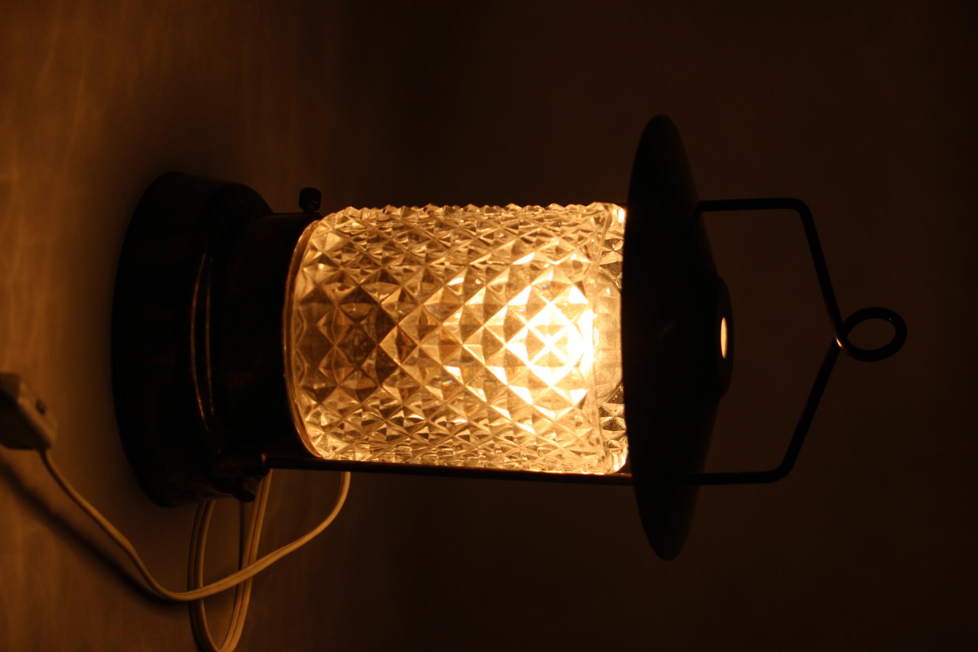 1970's Table Lamp / Lantern by Lidokov, Czechoslovkia For Sale 9