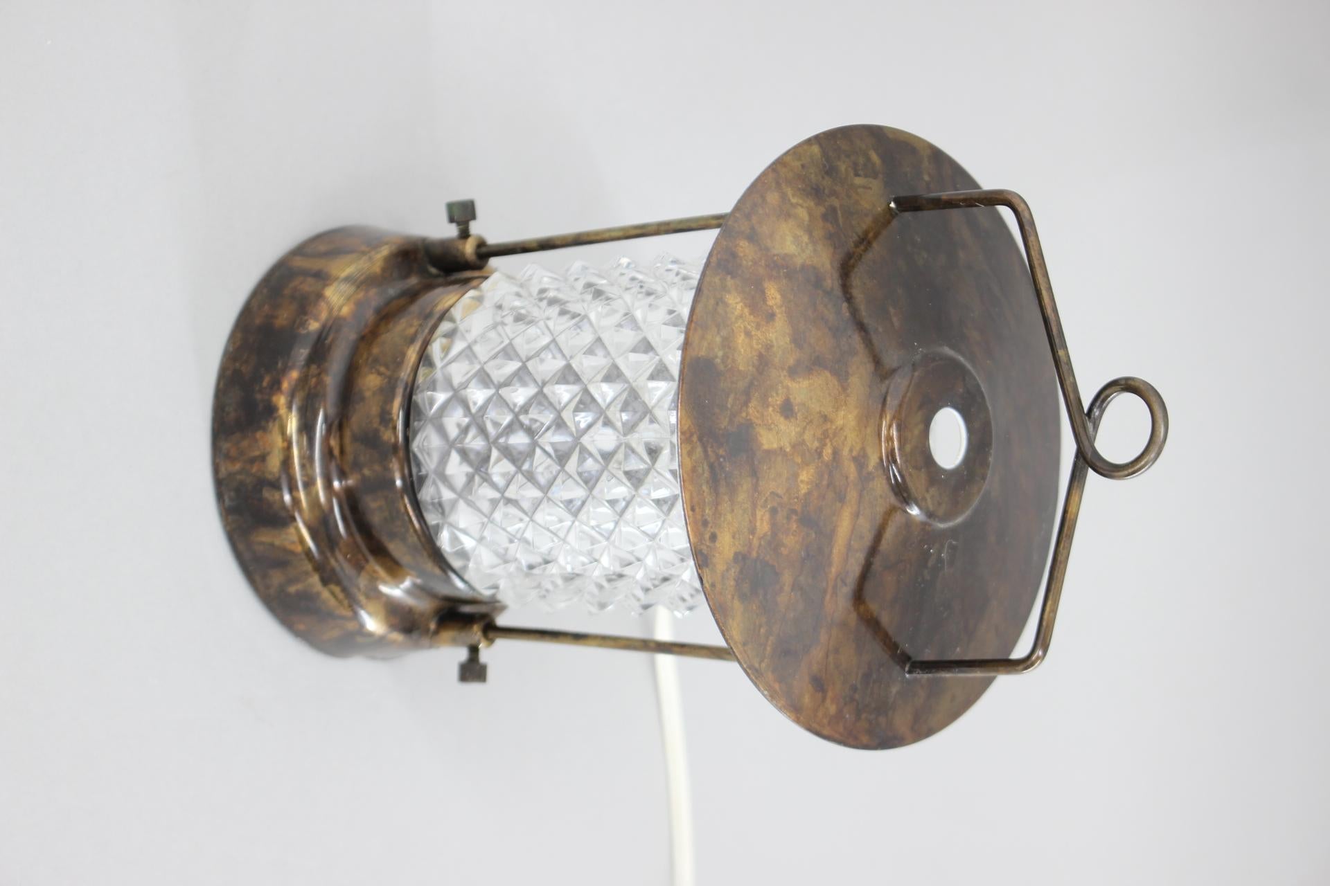 Late 20th Century 1970's Table Lamp / Lantern by Lidokov, Czechoslovkia For Sale