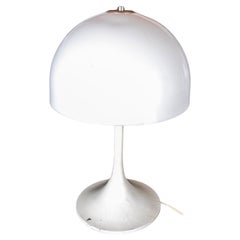 1970s Table Lamp with Methacrylate Lampshade and Metal Base 