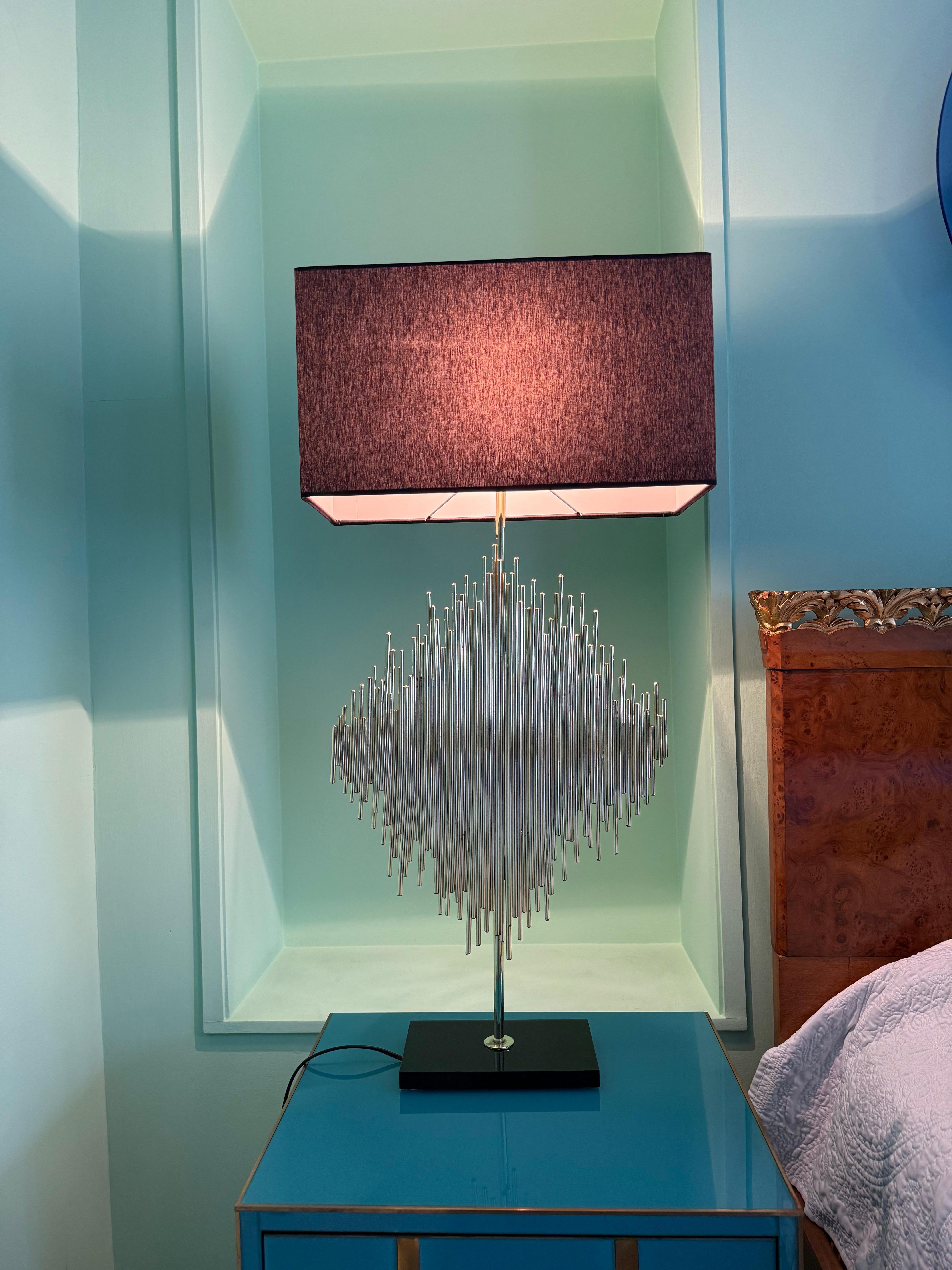 1970s Table Lamps by Luciano Frigerio for Banci Florence in Brass Sculptural Moderno de mediados de siglo en venta