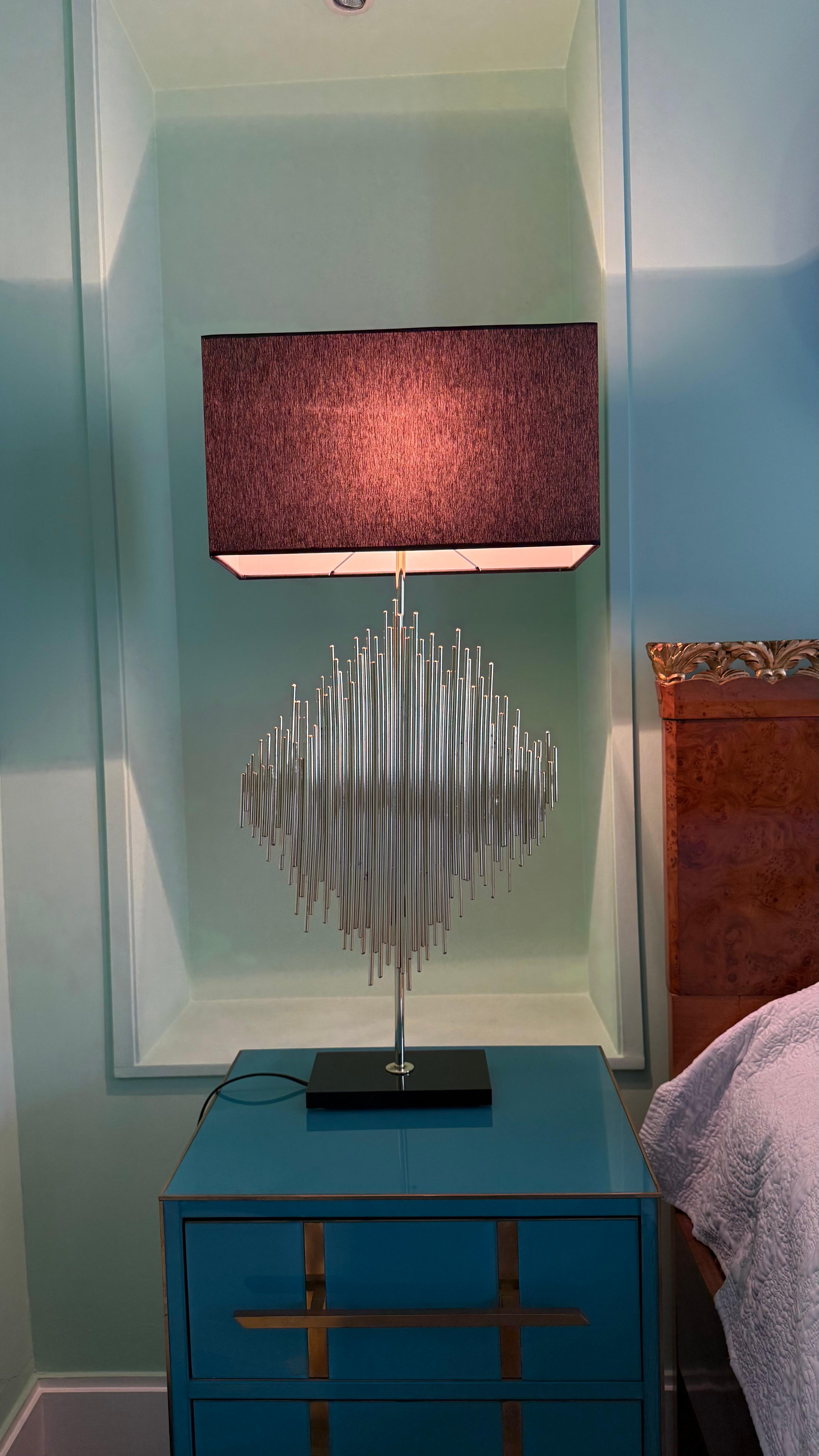 1970s Table Lamps by Luciano Frigerio for Banci Florence in Brass Sculptural Italiano en venta