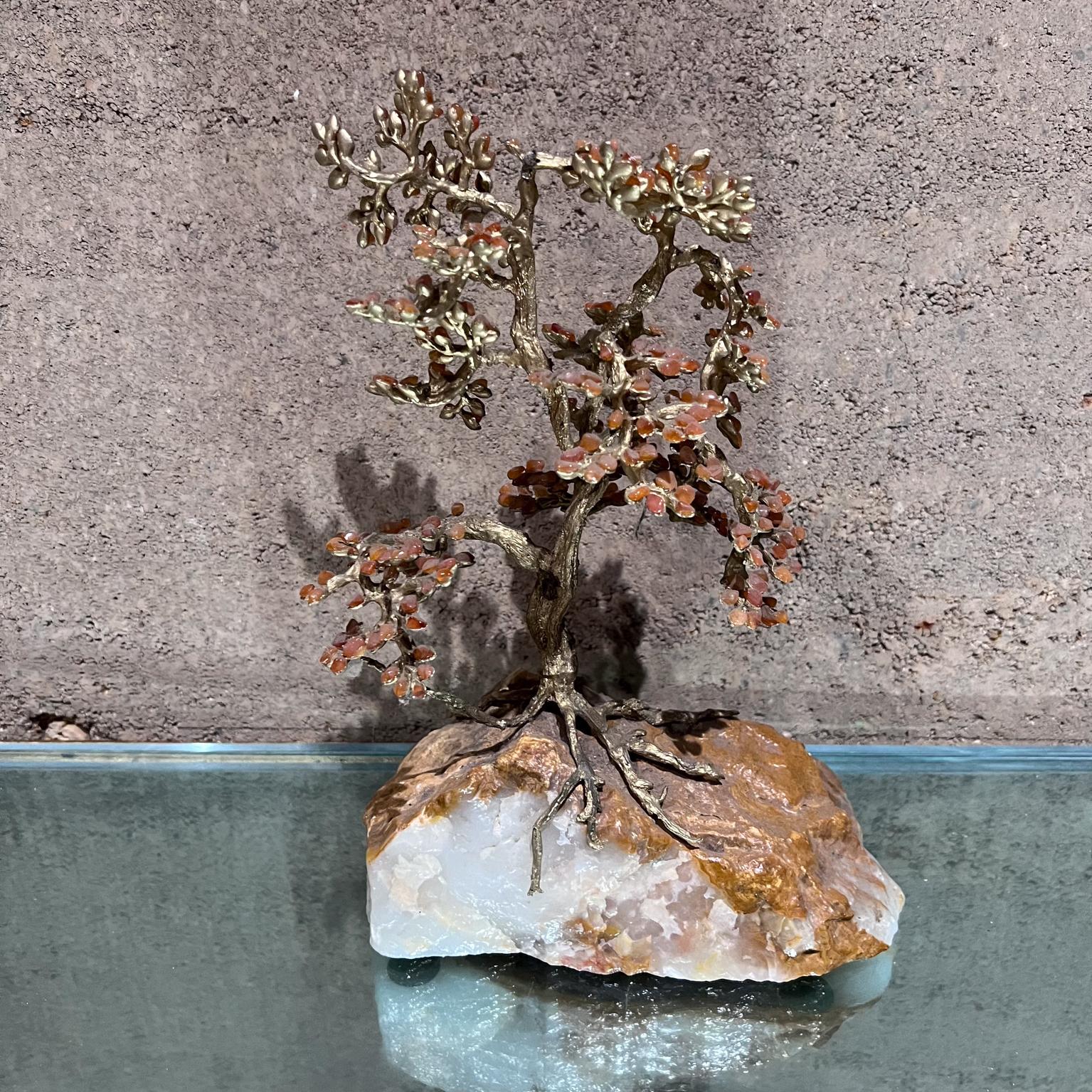 1970s Table Sculpture Coral Bonsai Tree Organic Stone 1