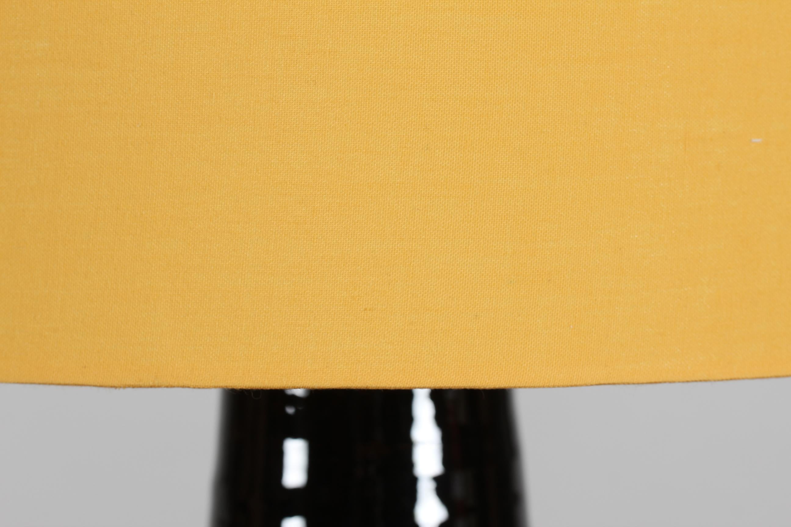 Mid-Century Modern 1970s Tall Bjørn Wiinblad Ceramic Table Lamp for Rosentahl with New Shade For Sale