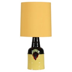 Lampada da tavolo alta in ceramica di Bjørn Wiinblad per Rosentahl degli anni '70 con paralume nuovo