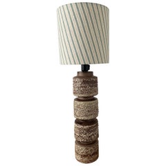 1970s tall Danish ceramic table lamp