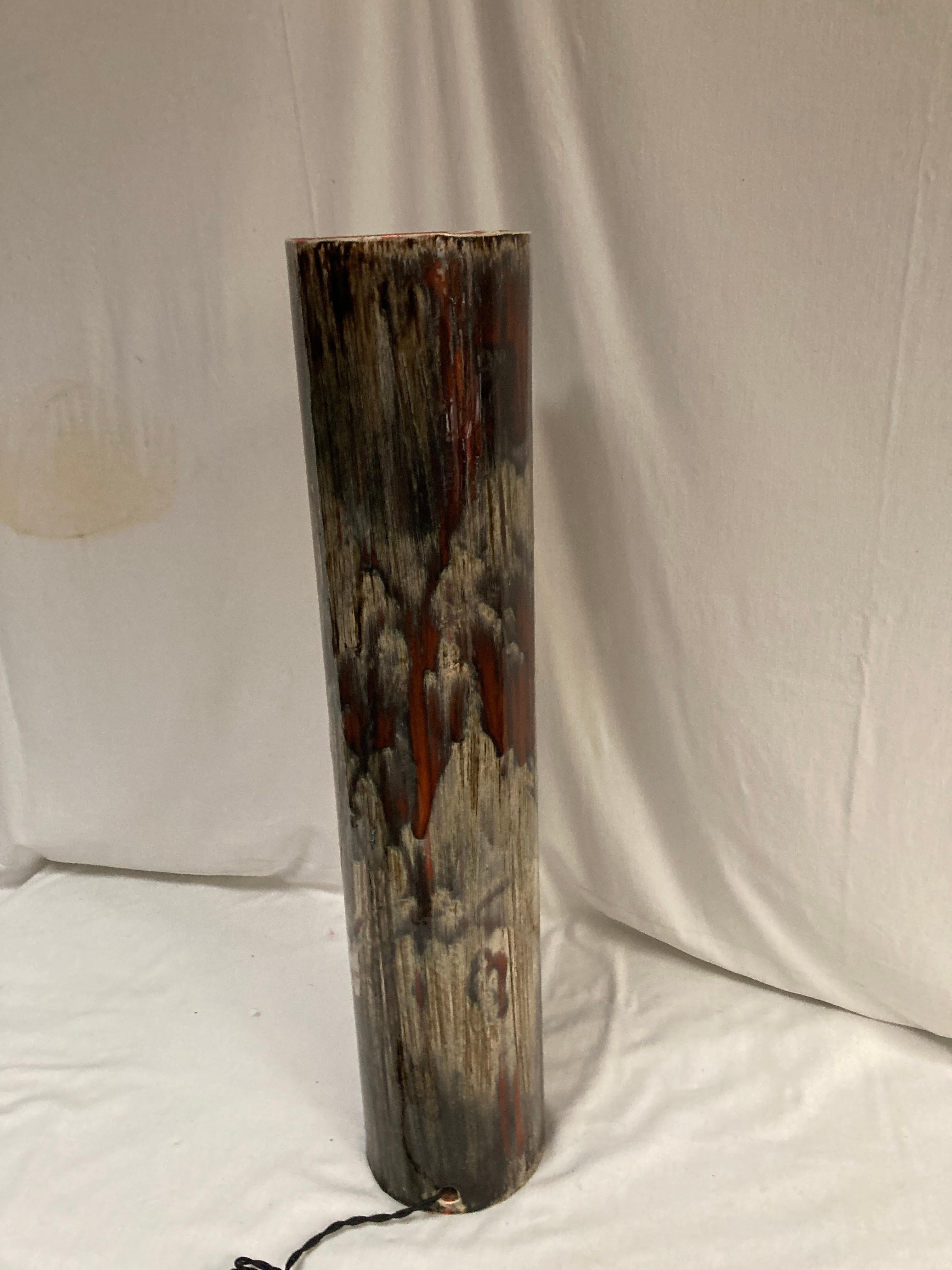 Lámpara alta de cerámica Studio Pottery, años 70, de Vallauris finales del siglo XX en venta
