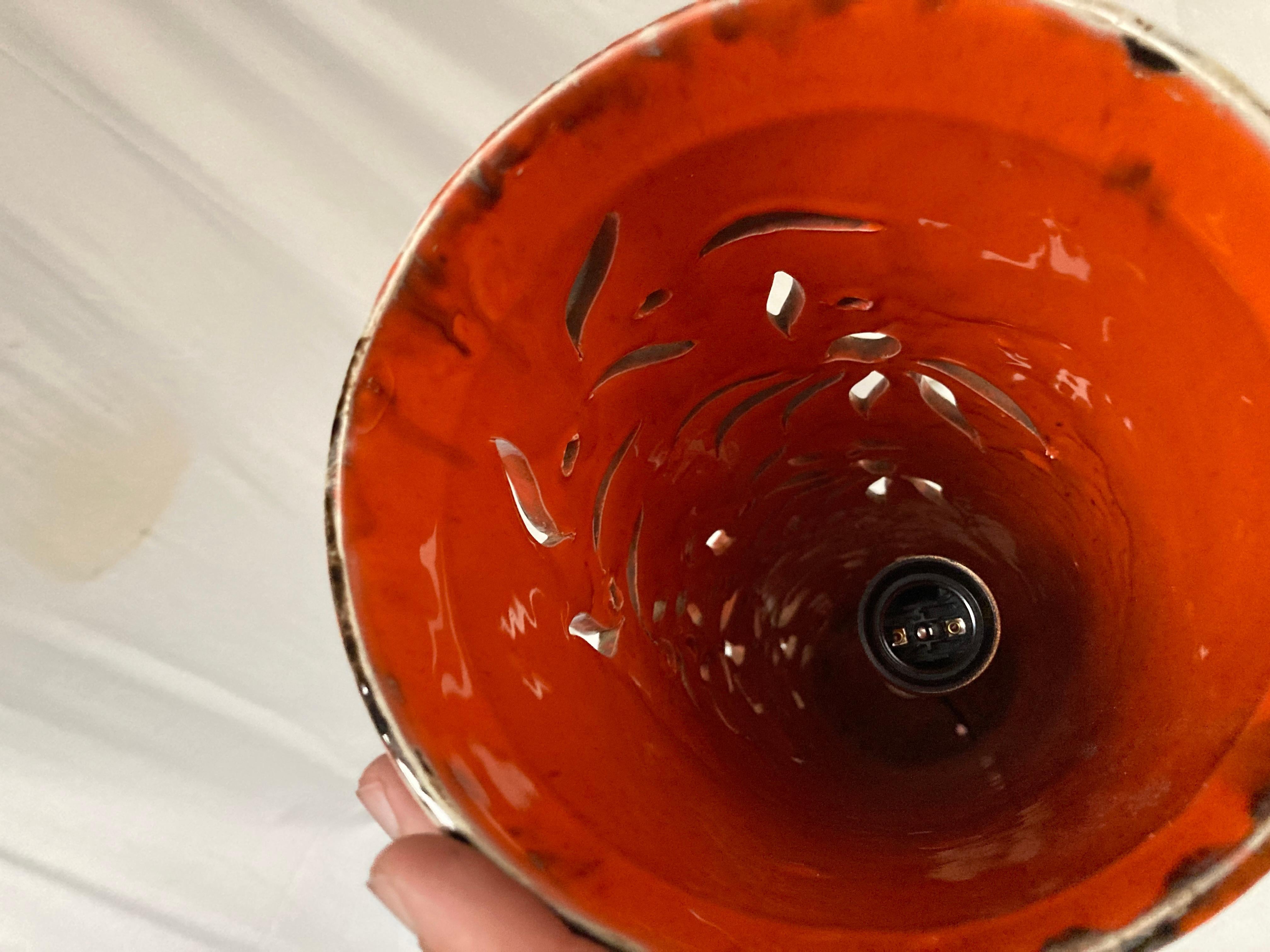 Lámpara alta de cerámica Studio Pottery, años 70, de Vallauris Cerámico en venta