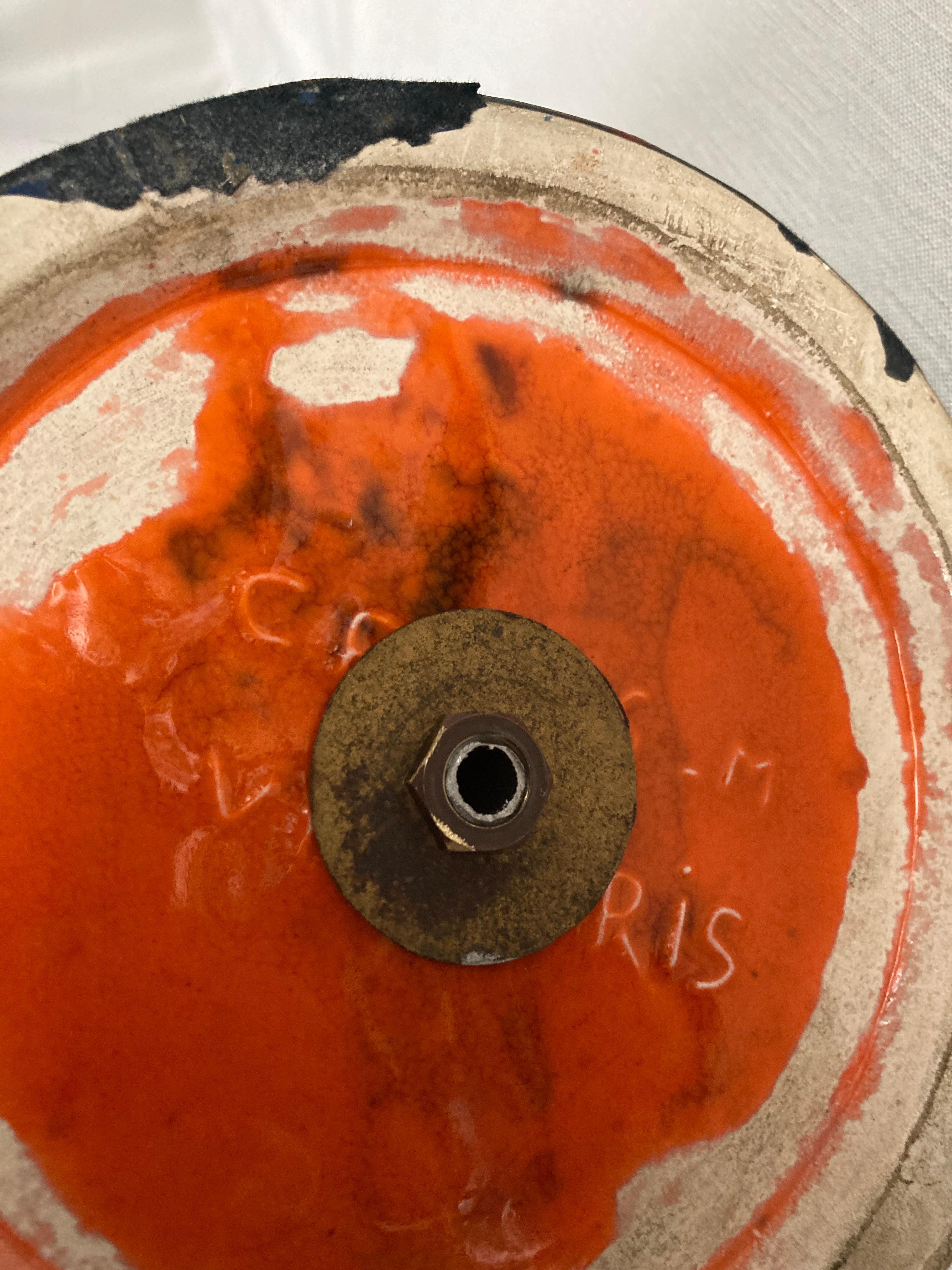 Lámpara alta de cerámica Studio Pottery, años 70, de Vallauris en venta 1