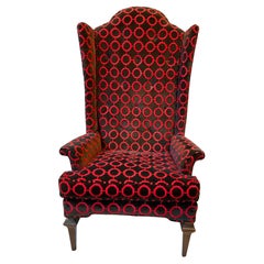 1970s Tall Wingback Chair By Tomlinson 