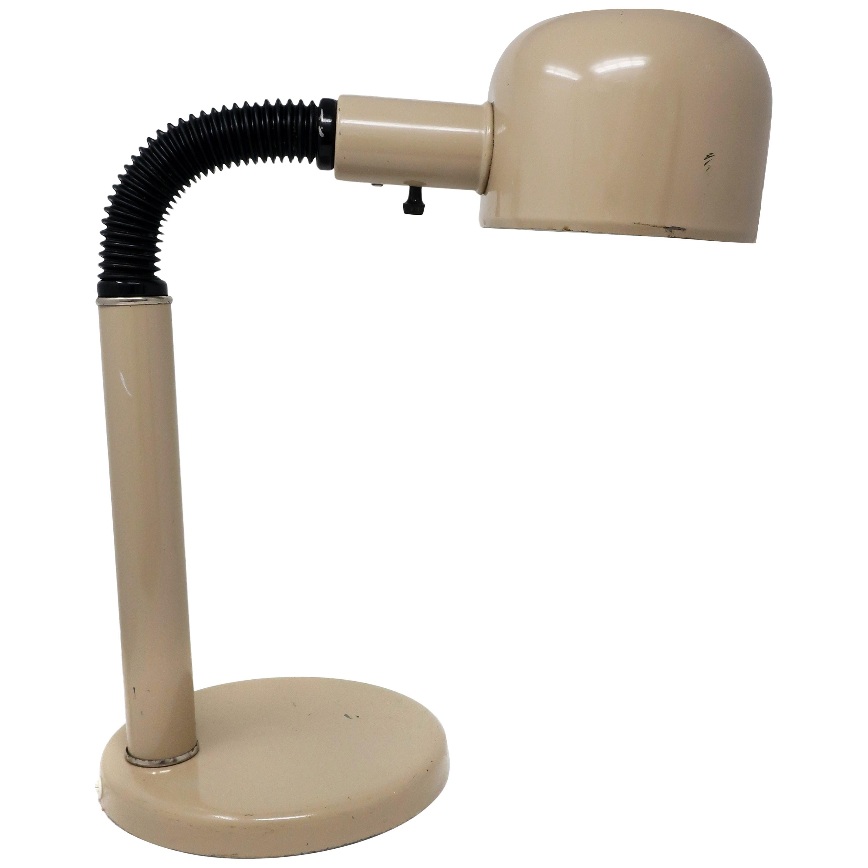 1970s Tan Adjustable Table Lamp For Sale