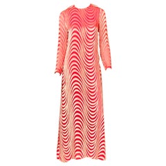 Vintage 1970's Tan Giudicelli for Giorgio Beverly Hills Rose Devore Velvet Evening Gown