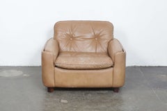 Sigurd Ressel 1970s Tan Leather Lounge Chair by Vatne Mobler, Norway