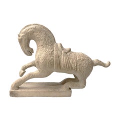 1970s Tang Dynasty Style Rearing Horse Sculpture by Austin Productions