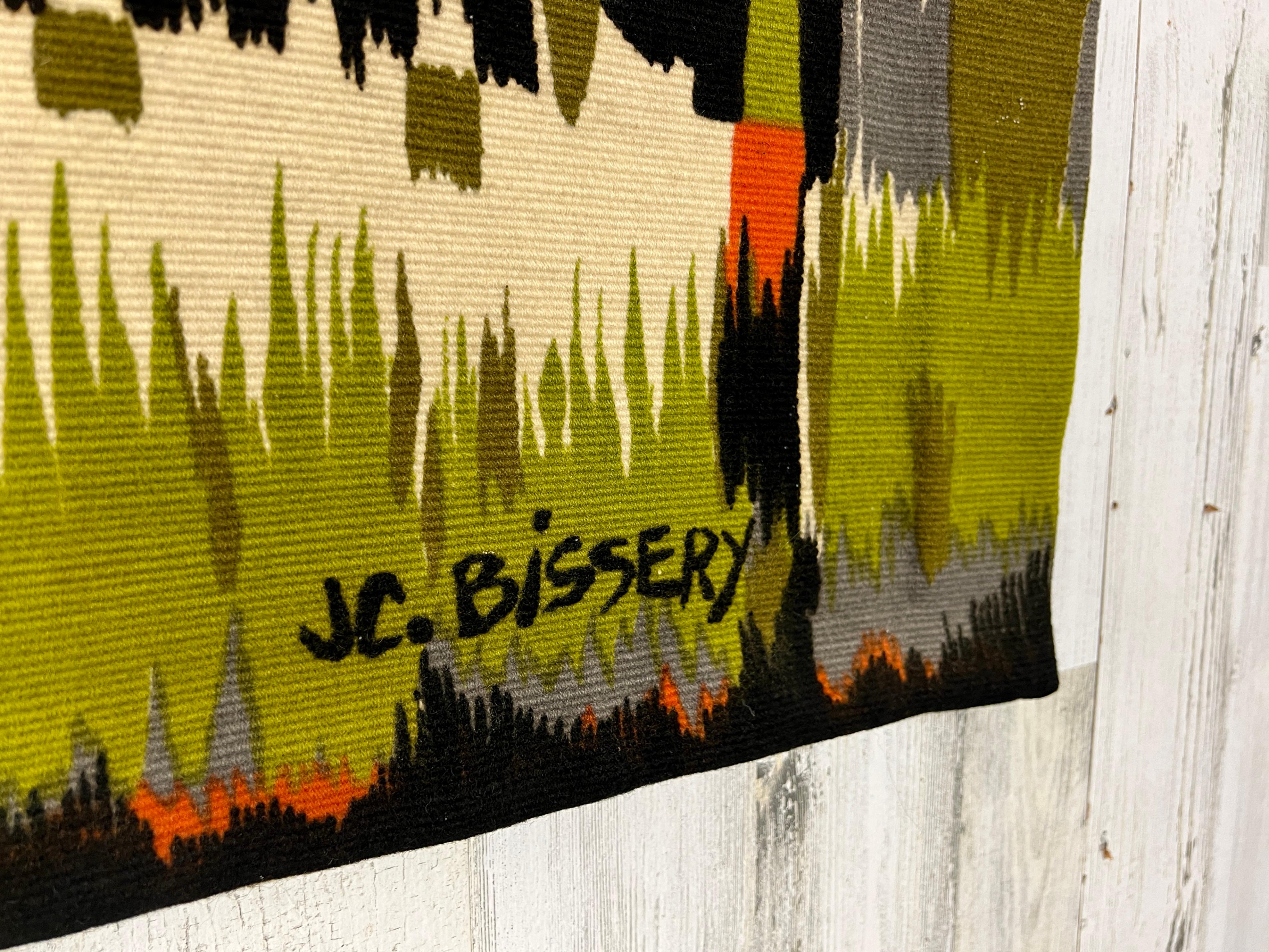 20th Century 1970s Tapestry by Jean Claude Bissery  For Sale