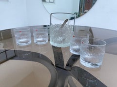 1970's Tapio Wirkkala 4 Niva Whiskey glasses + Seita Ice Bucket Iittala Finland