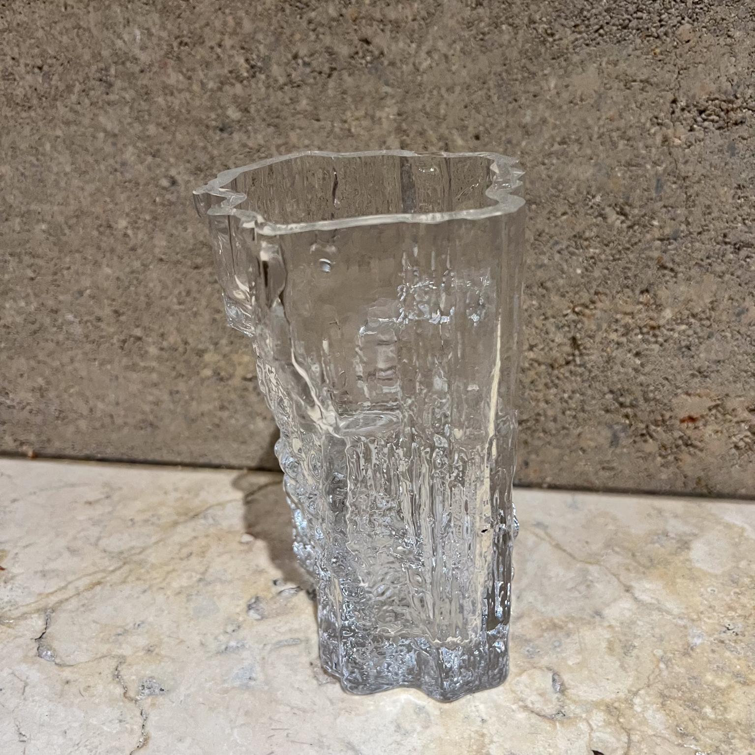 Finlandese 1970 Tapio Wirkkala Vaso in vetro artistico Iittala Finlandia in vendita