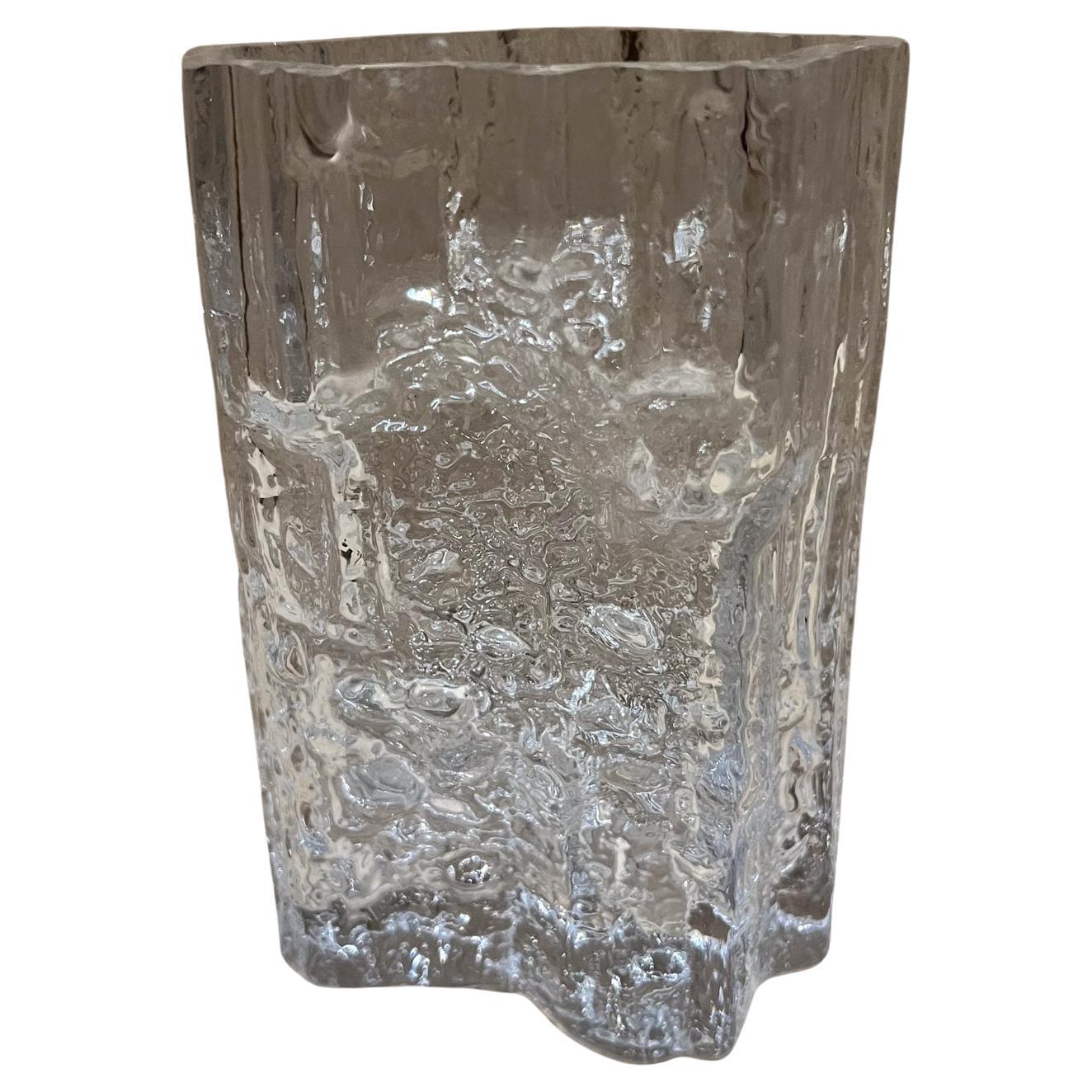 Jarrón Tapio Wirkkala de 1970 Vidrio artístico Iittala Finlandia