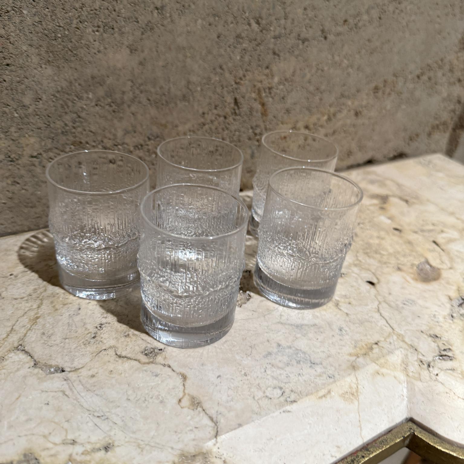 1970 Tapio Wirkkala Juego de 5 vasos de chupito de licor Niva Iittala Finlandia en venta 6