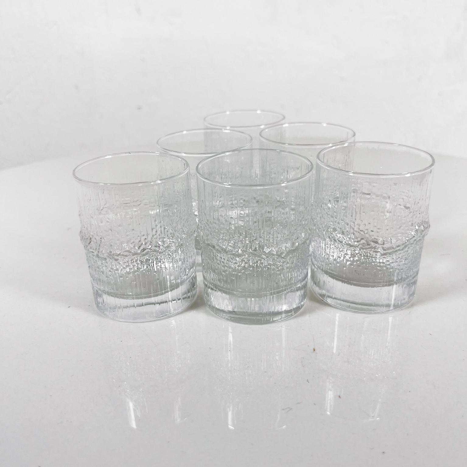 1970 Tapio Wirkkala Juego de 5 vasos de chupito de licor Niva Iittala Finlandia Escandinavo moderno en venta