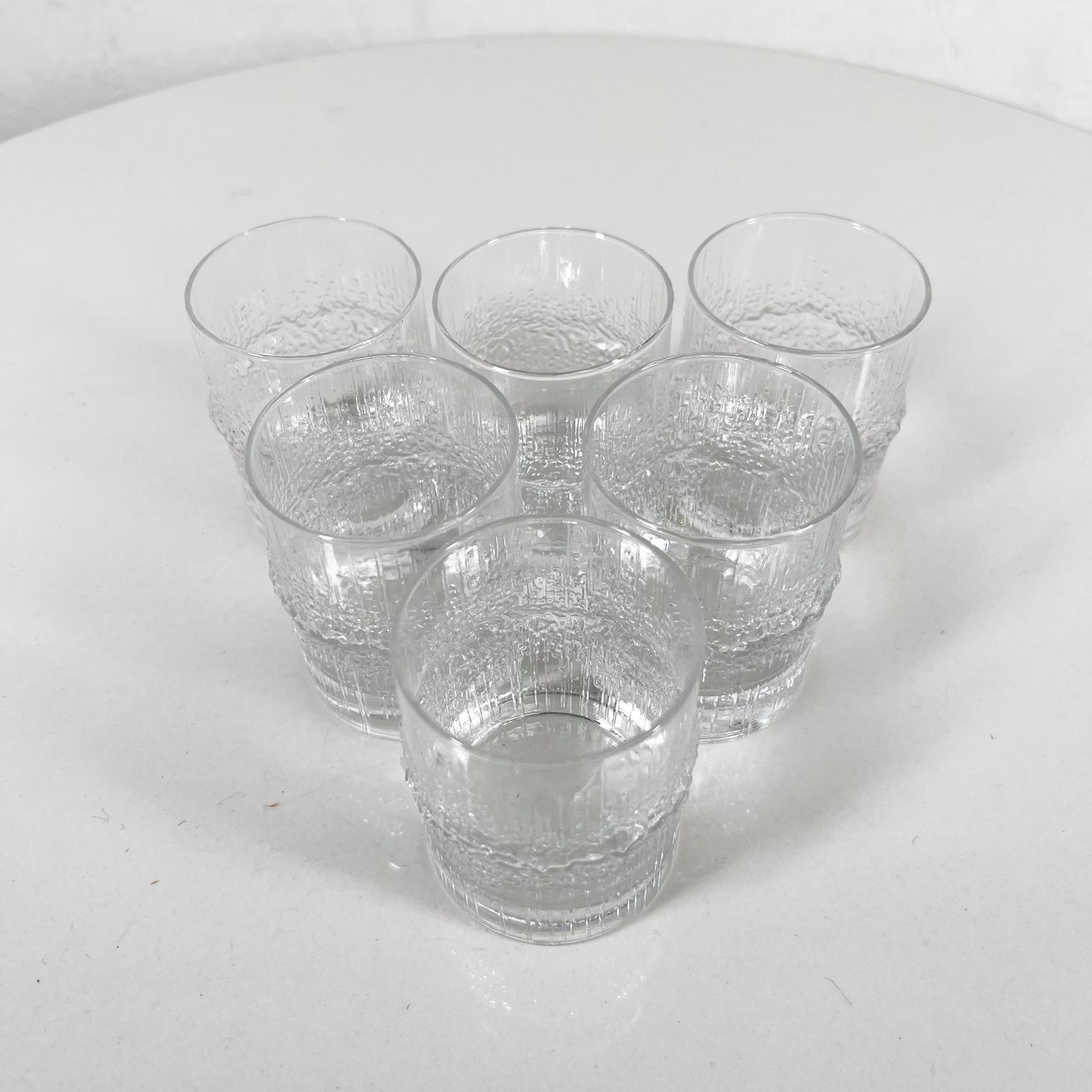1970 Tapio Wirkkala Juego de 5 vasos de chupito de licor Niva Iittala Finlandia en Bueno estado para la venta en Chula Vista, CA