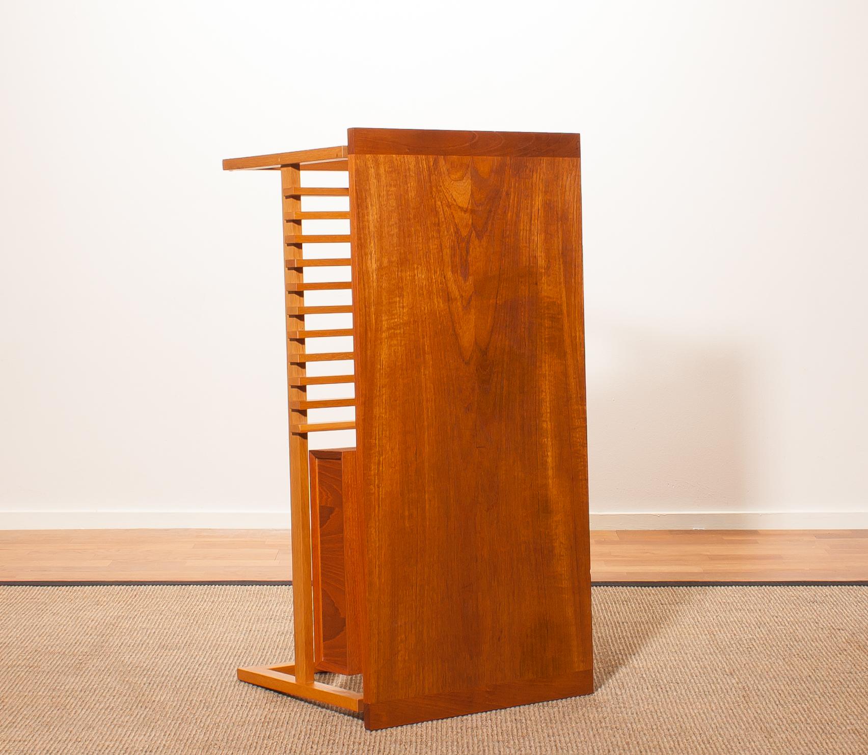 1970s Teak Coffee Side Table with Drawer, Made in Denmark 1