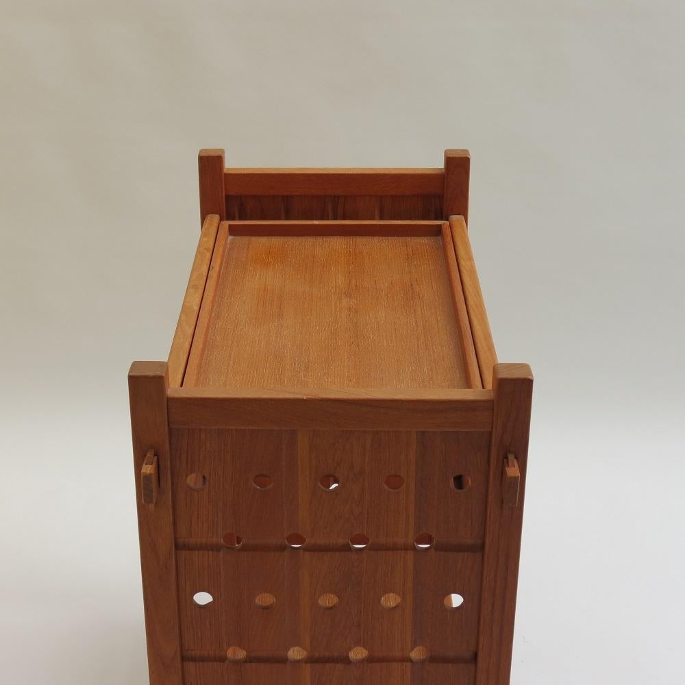 1970s Mid-Century Modern Teak Drinks Trolley Bespoke made Bar Cart In Good Condition In Stow on the Wold, GB
