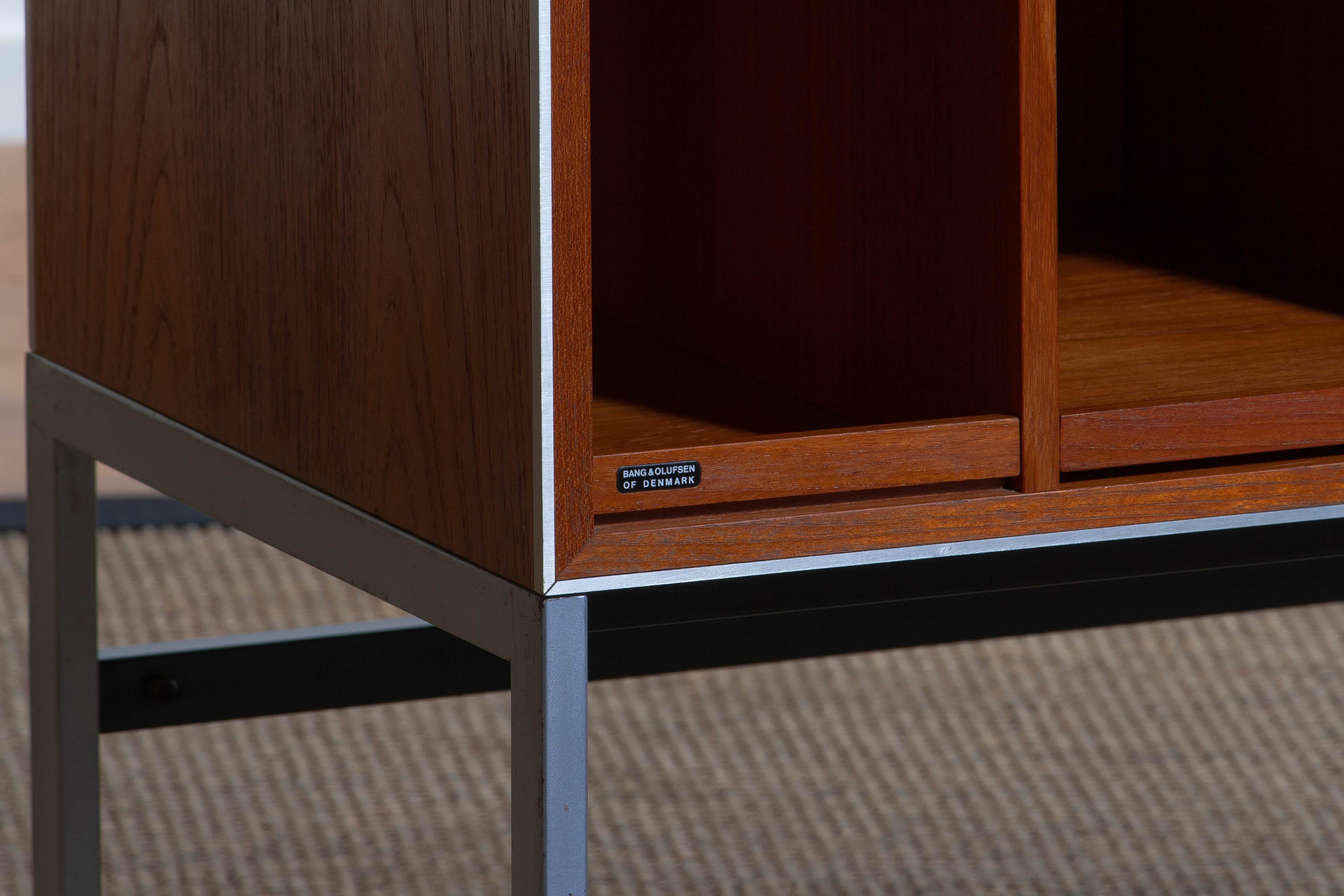 Acier Meuble audio MC30 en teck des années 1970 par Jacob Jensen pour Bang & Olufsen, Danemark