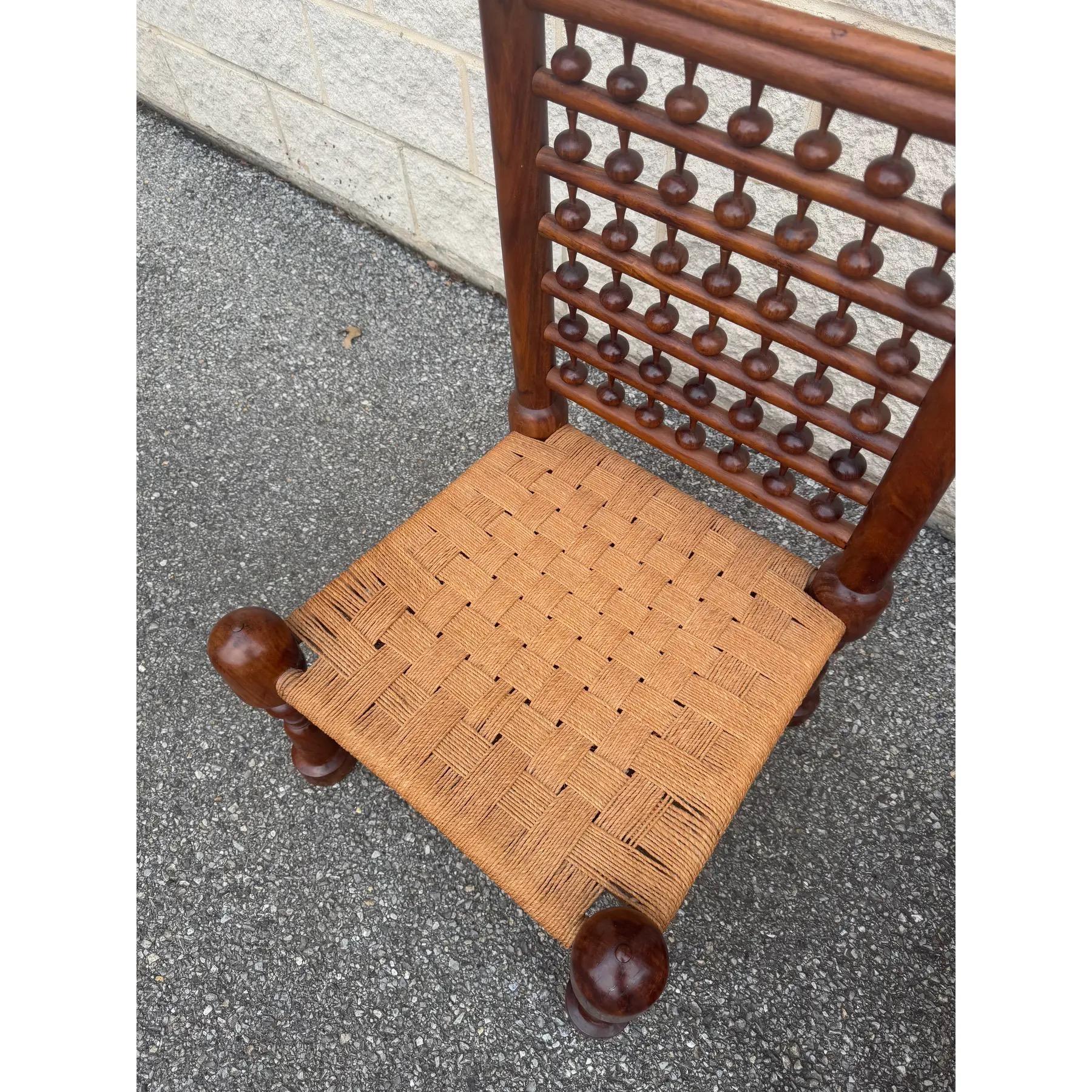 1970's Teak Punjabi Chairs - a Pair For Sale 4
