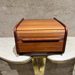 1970s Teak-Tech Tambour File Cassette Holder Thailand