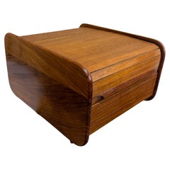 1970s Teak-Tech Tambour File Cassette Holder Thailand