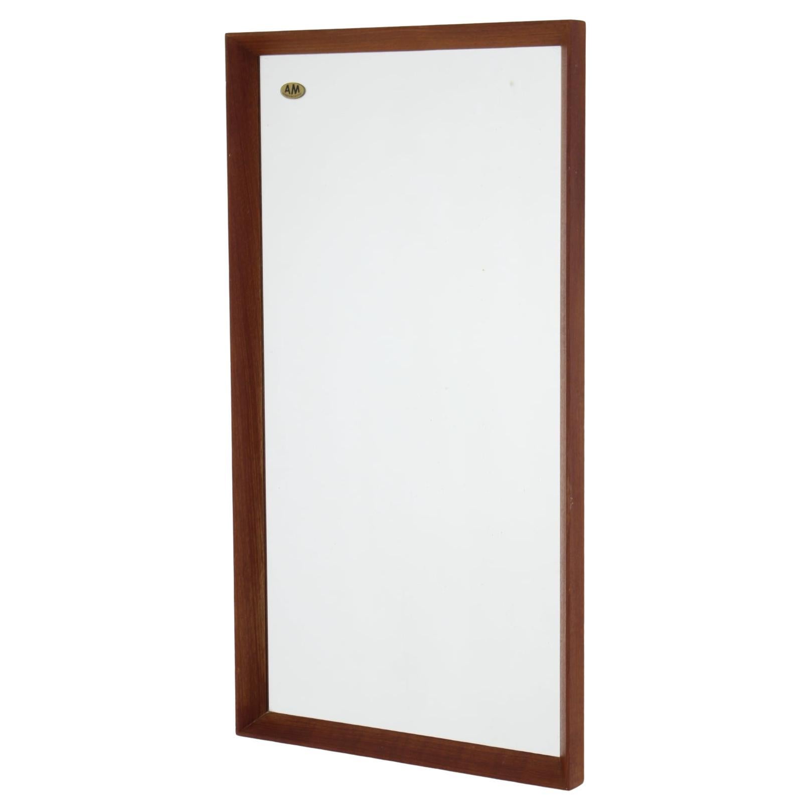 1970s Teak Wall Mirror, Denmark