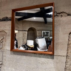 1970s Teak Wall Mirror Style of Pedersen & Hansen Denmark
