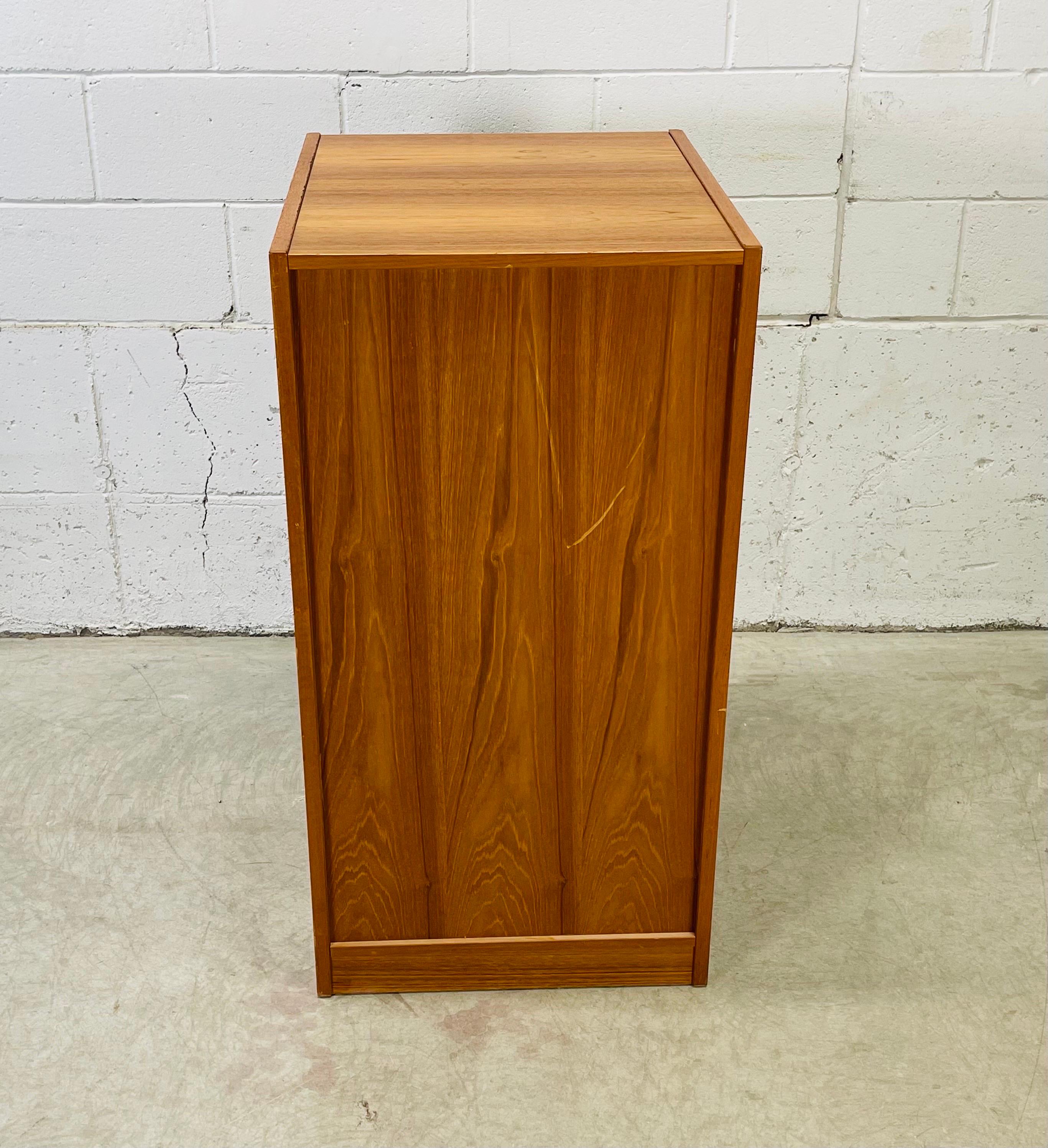1970s Teak Wood File Cabinet For Sale 3